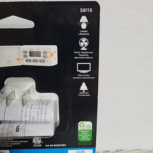 My Smart Touch Simple SetSet Plug In Digital Timer 2 Settings Indoor - Picture 6 of 6